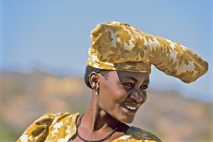 Jeune femme Héréro de Namibie
