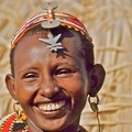 Jeune femme Samburu . Nord Kénya