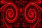 Rouge cadre blanc